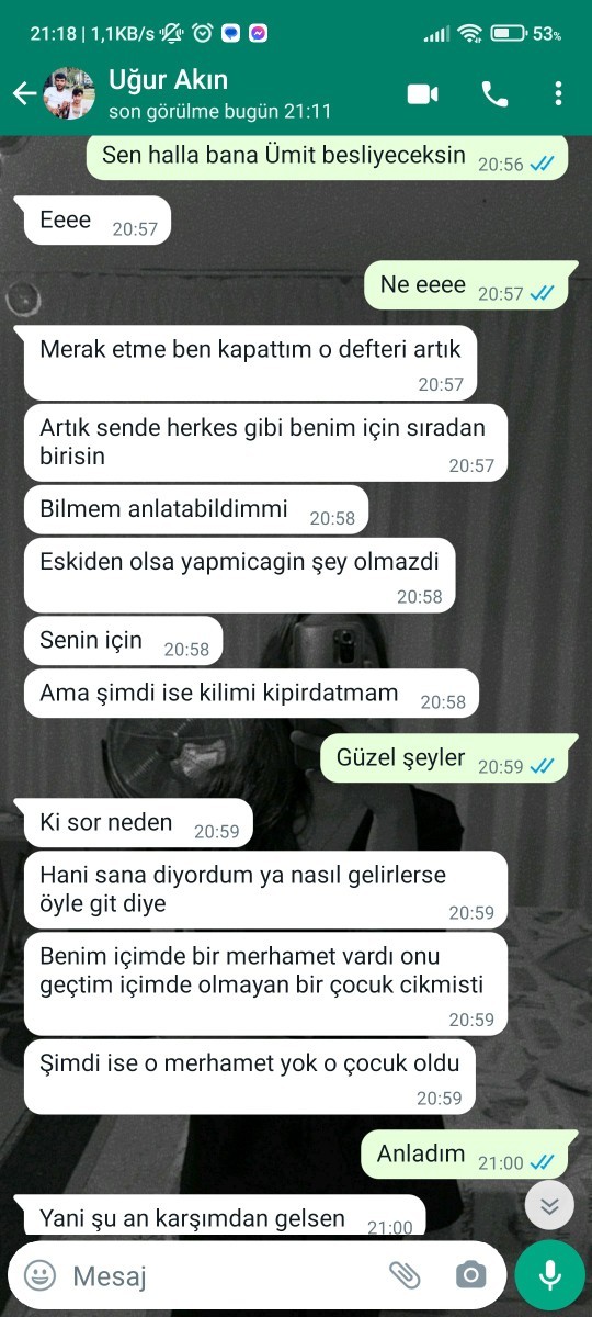 Kendini kandirmiyor mu?