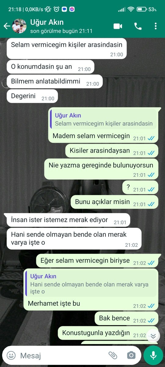 Kendini kandirmiyor mu?