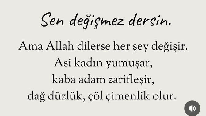 Sizce insan değişir mi?