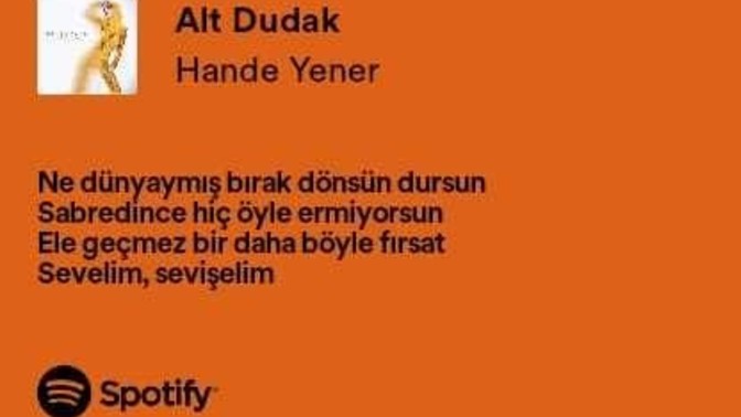 Gece yatarken hareketli şarkı dinlenmez mi?