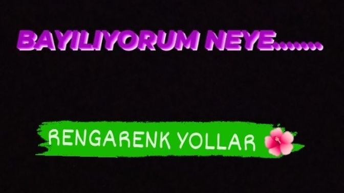 Bayılıyorum neyeee ? Noktalı yere ilk aklınıza gelen cümleyi yazın?