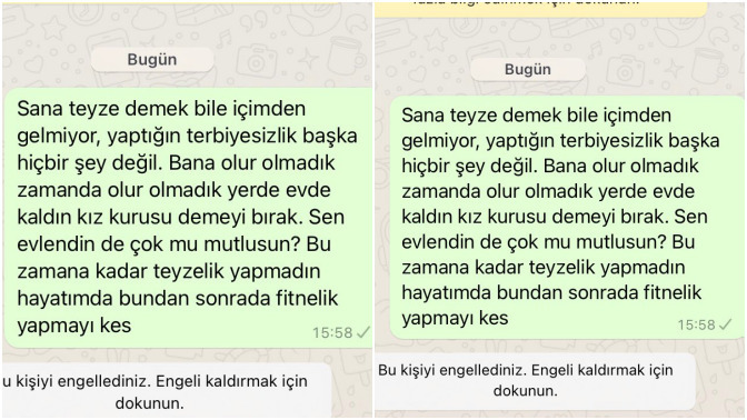 Kendisine "evde kaldın, kız kurusu" diyen teyzesine attığı mesajı paylaşan kız sosyal medyada gündem oldu. Sizce teyze hak etmiş mi?
