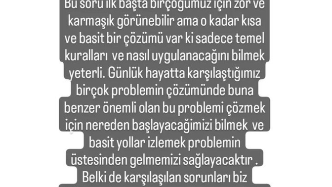 Anlaşılır mısın karmaşık mısın?