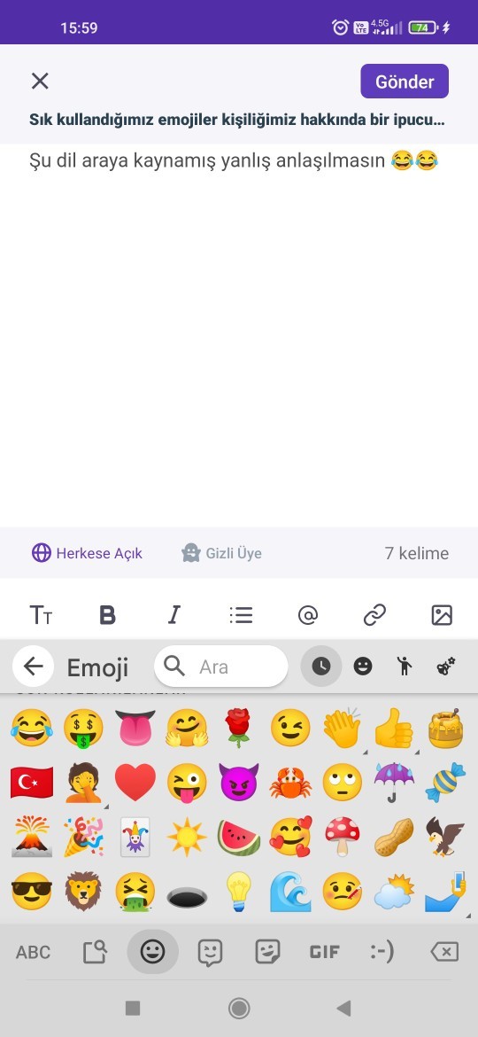 Sık kullandığımız emojiler kişiliğimiz hakkında bir ipucu verir mi?