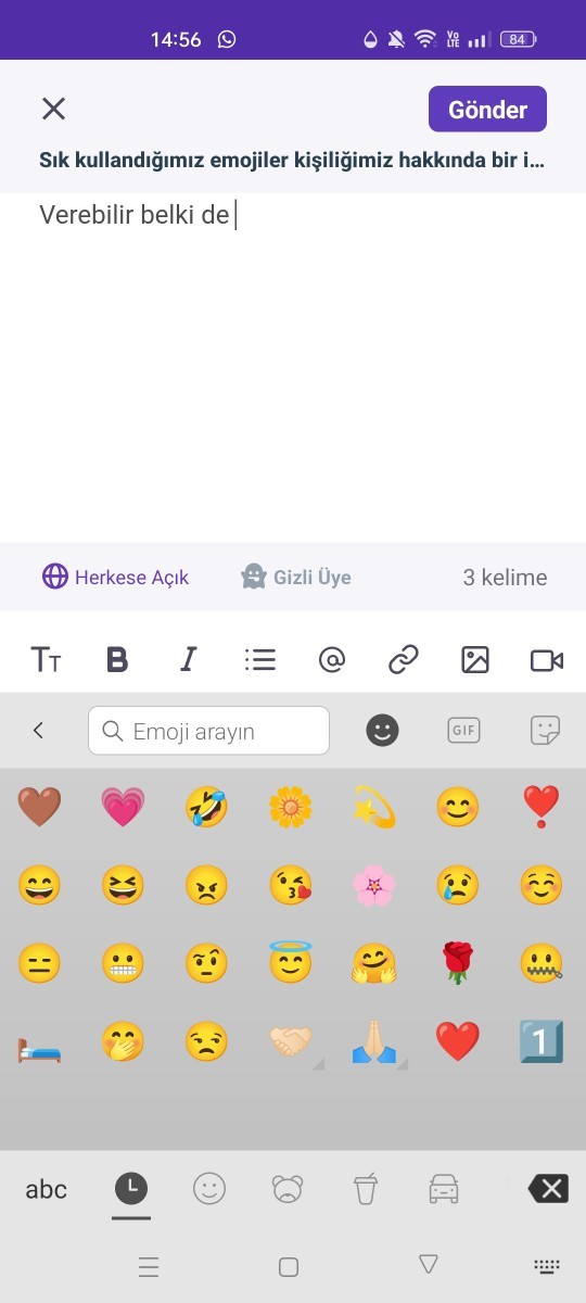 Sık kullandığımız emojiler kişiliğimiz hakkında bir ipucu verir mi?