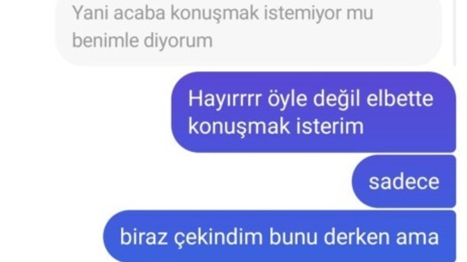 Beni sevdiğini söyleyen birisine bunu dedim?