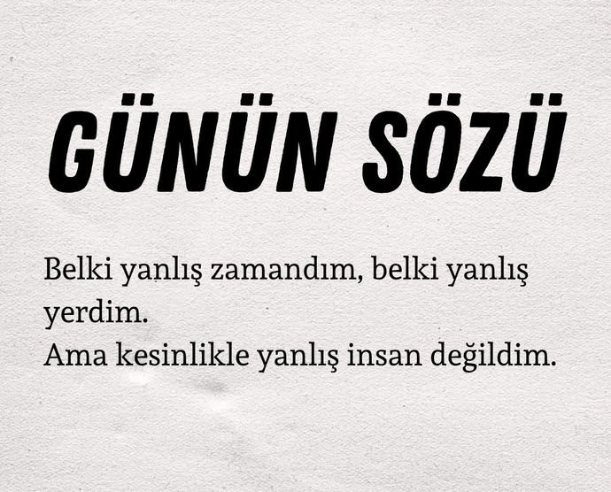 Akşama bir söz bırakır mısınız?