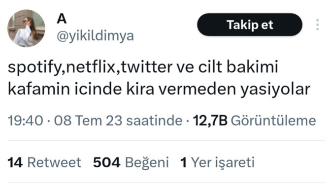 Kafanızın içinde kira vermeden yaşayan neler var?