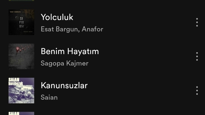 Listeme layık şarkı önerileri alabilir miyim?