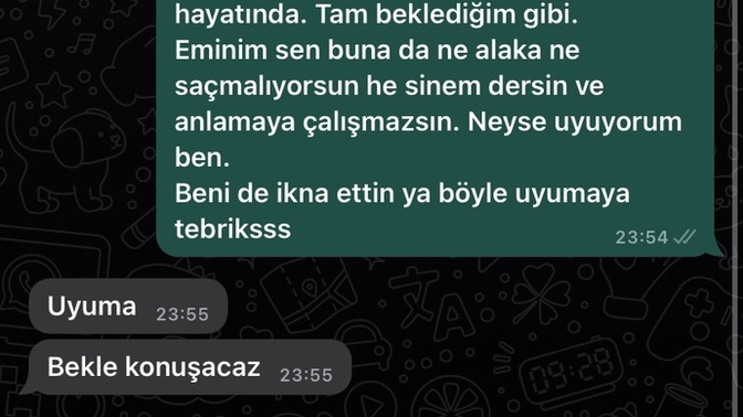 Günaydın, yalan söylediğini biliyorum ama?