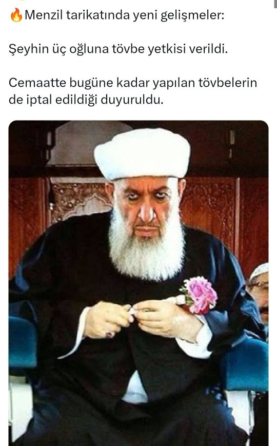 Menzil tarikatı ile ilgili gelişmeler hakkında ne düşünüyorsunuz ...