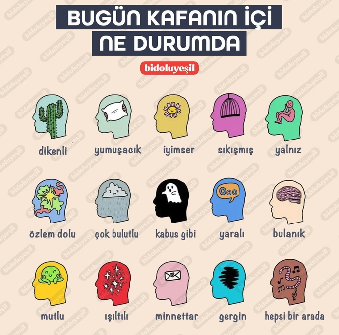 Bugün kafanızın içi ne durumda?