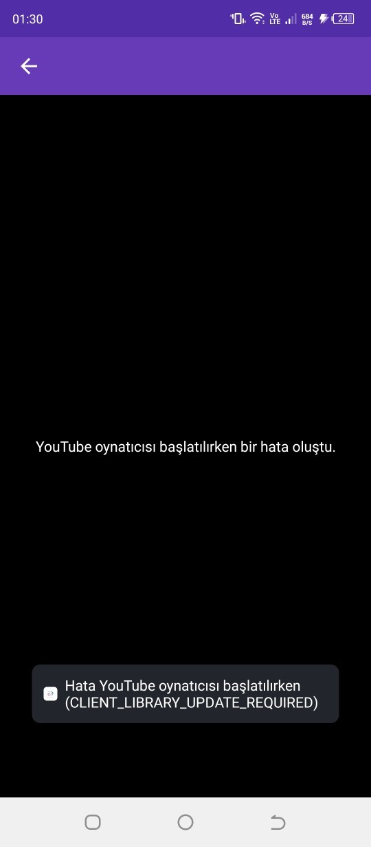 Buradaki YouTube videoları açılmıyor?