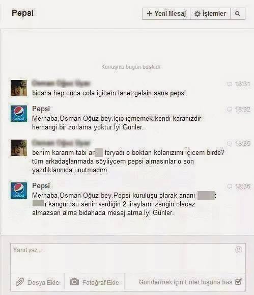 Pepsi'ye alıştıktan sonra Coca Cola'dan daha iyi olduğunu fark ettim. Sizce hangisi?