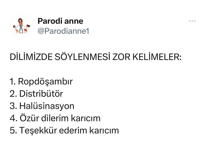 Dilimizde söylenmesi zor kelimeler nelerdir?