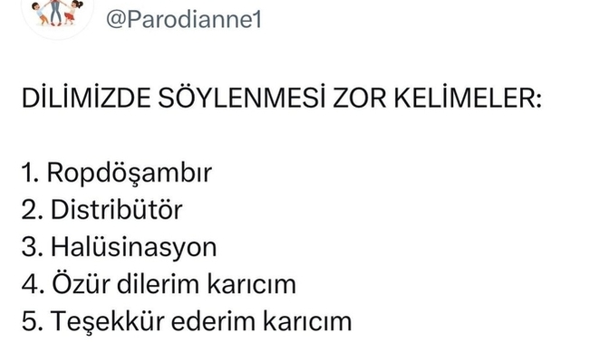 Dilimizde söylenmesi zor kelimeler nelerdir?