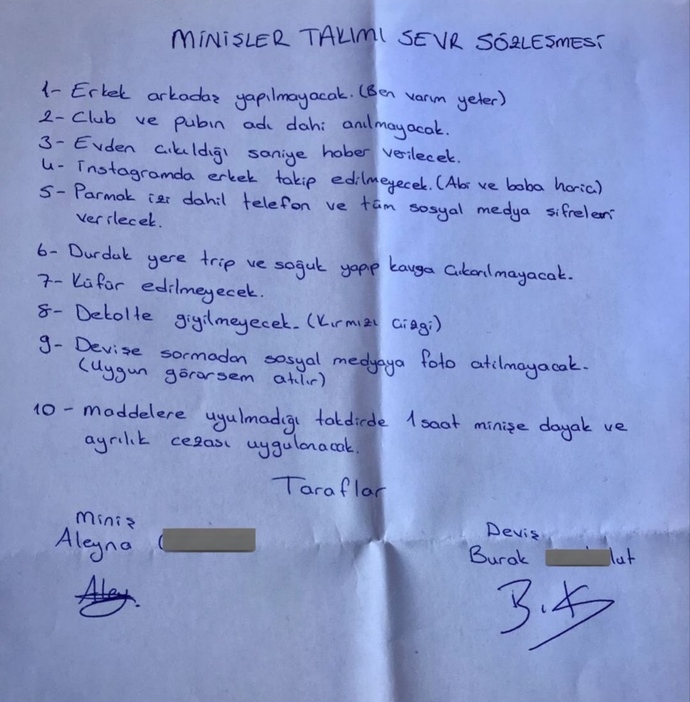 Flörtünüz sevgililik sözleşmesi isterse kabul eder misiniz?