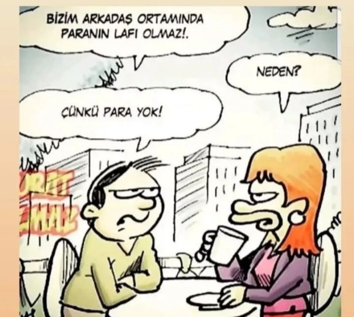 Peki sizin arkadaş ortamında paranın lafı olur mu 😂?