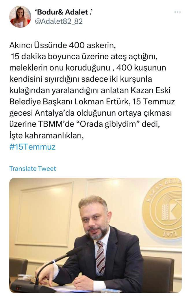 Bugün 15 Temmuz Destanının yıldönümü?