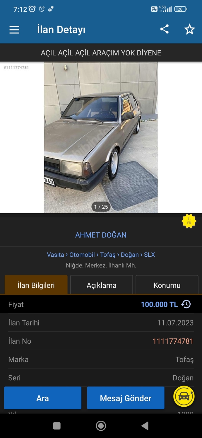 100 bin liraya ikinci el otomobil alabilir miyim?