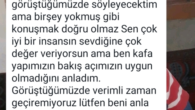 3 ay once gorucu usulu tanıstıgım bayan dun bunları yazmıs?