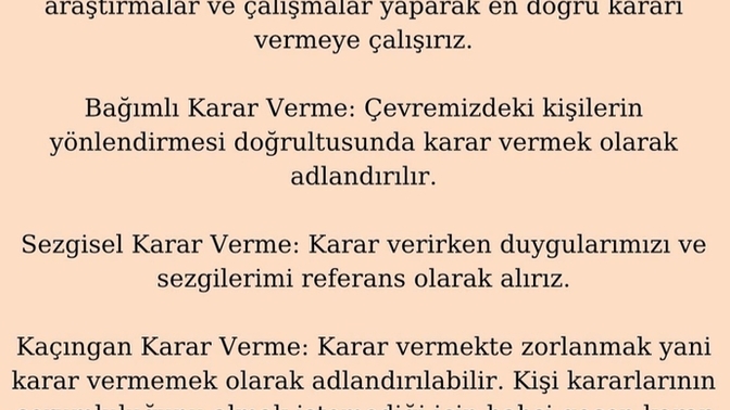 Karar vermekte zorlanıyor musunuz? Bu karar verme stillerinden hangisi size uyuyor?