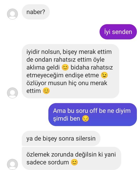 3 yıl önceki sevgilim böyle bir mesaj attı, ne demek istemiş?