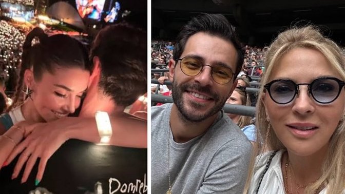 Hakan Sabancı geçen ay sevgilisi Hande Erçel ile gittiği Coldplay konserine bu kez annesi Arzu Sabancı ile gitti. Hande'yi kıskanmış mı sizce?