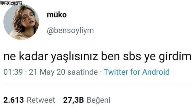 Ne kadar yaşlı olduğunuzu bir cümle ile anlatın?