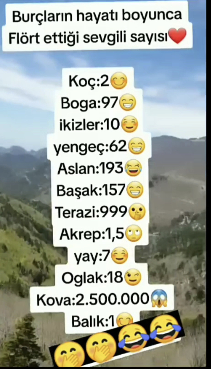 Burcuna göre şimdiye kadar hayatında kaç flörtün oldu?