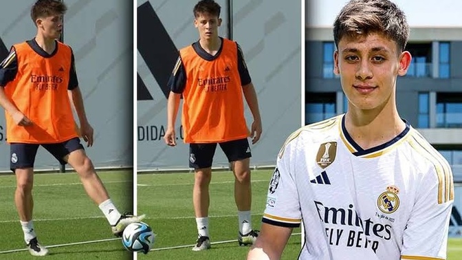 Arda Güler Real Madrid antrenmanlarında şov yapmaya devam ediyor! Sizce yeni İspanya sefiri olabilir mi?