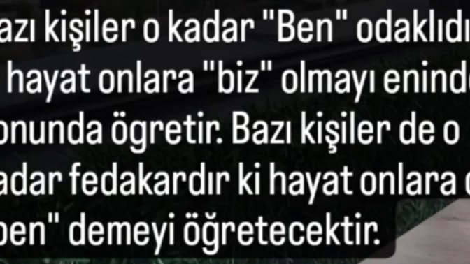 Ben mi yoksa biz mi odaklı bir kişisiniz?
