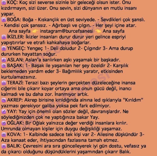 Yarınki burcunun yorumu?