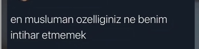 En müslüman özelliğiniz ne?