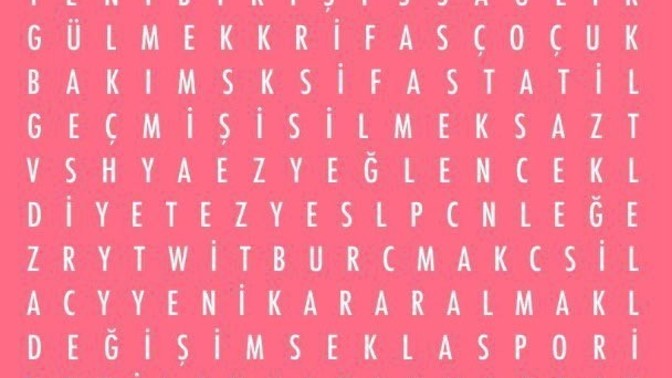 İlk gördüğünüz kelime nedir?