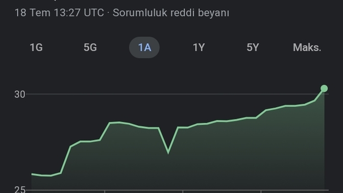 1 Euro 30 lirayı geçti. Ne zaman 50 lirayı görür sence?