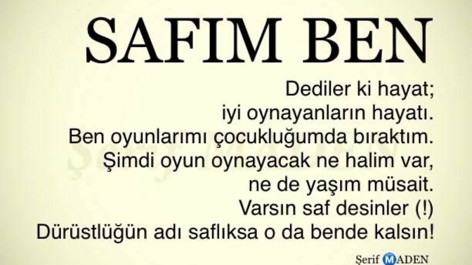 Ne kadar safsınız?