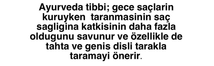 Gece yatmadan önce saçlarınızı tarar mısınız?