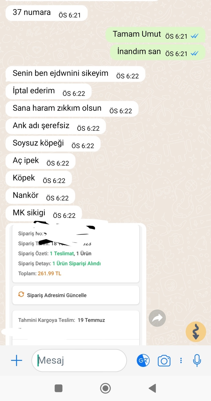 Bu wp konuşması hakkında ne düşünürsünüz? Konu küsmüş olduktan sonra barışma şartının görüldüğü fiyatta olan bir ayakkaıdan cıkti?