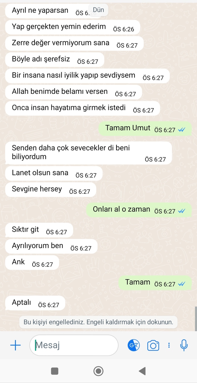 Bu wp konuşması hakkında ne düşünürsünüz? Konu küsmüş olduktan sonra barışma şartının görüldüğü fiyatta olan bir ayakkaıdan cıkti?