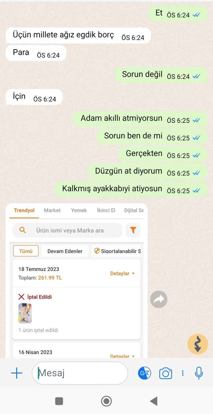 Bu wp konuşması hakkında ne düşünürsünüz? Konu küsmüş olduktan sonra barışma şartının görüldüğü fiyatta olan bir ayakkaıdan cıkti?