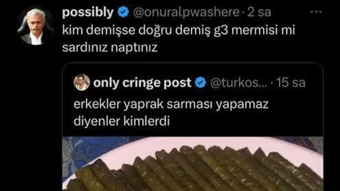 Erkeklerde yaprak sarması sarabilir mi?
