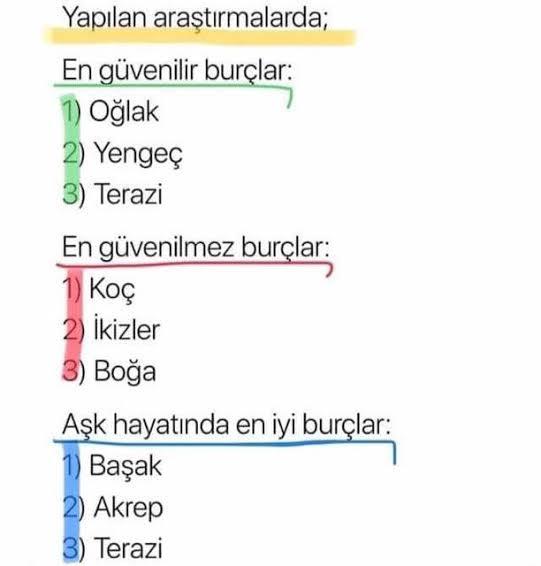 Hangi burçlara güvenmezsin?
