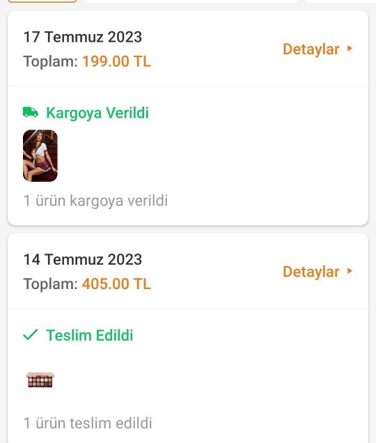 Online alışverişte en son neler aldınız?
