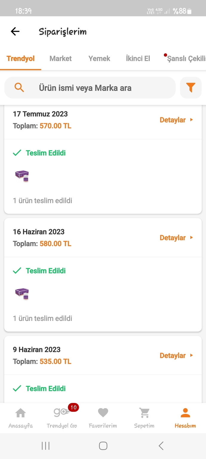 Online alışverişte en son neler aldınız?