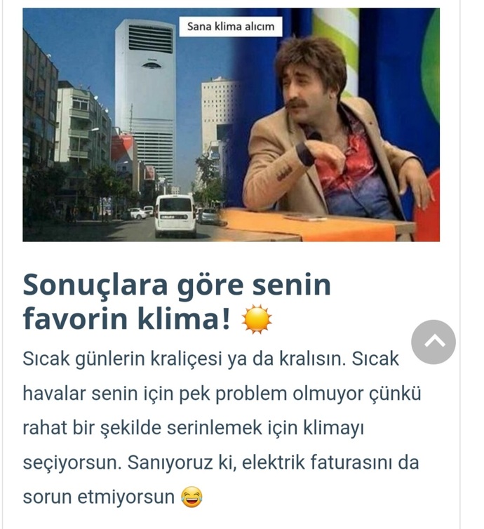 Sorulara cevaplarını ver, öğren! Sıcak havalarda nasıl serinliyorsun 🌞?
