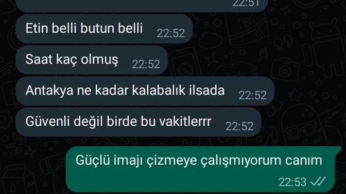 Akşam 22:30'da yürüyüşe çıktım diye böyle şeyler söyledi. Kim haklı?