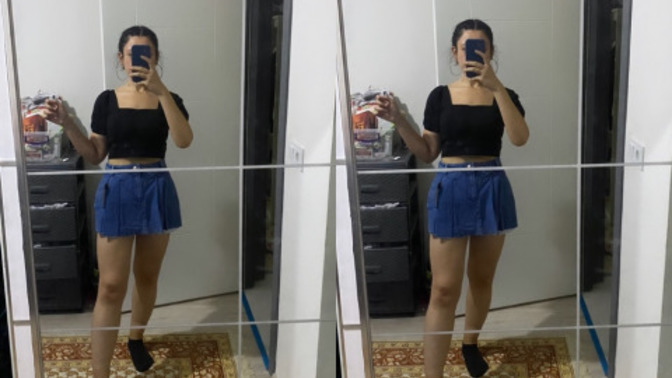Trendyomilla'nın meşhur şort eteği bana güzel olmuş mu?