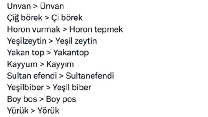 Türk Dil Kurumu bazı sözcüklerin yazımını değiştirdi. Yazımını yanlış bildiğin kelimeler var mı?