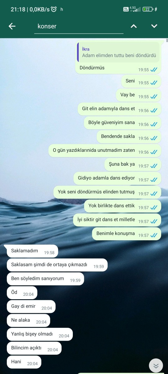 Sevgilim konserde tanımadığı adamla dans etmiş?